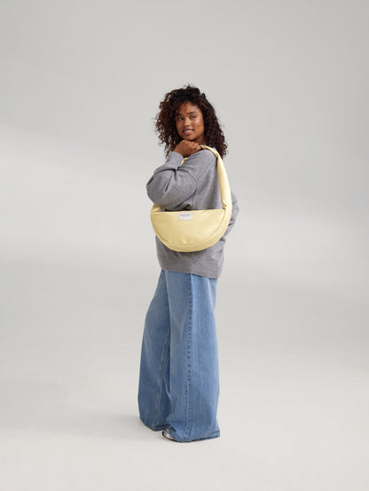 Vegan Leather Mini Cross Body Bag | Butter Yellow