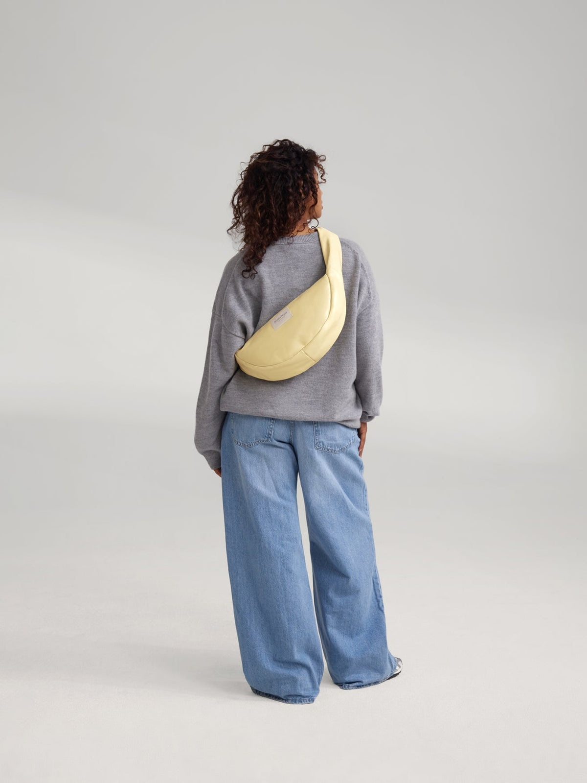 Vegan Leather Mini Cross Body Bag | Butter Yellow