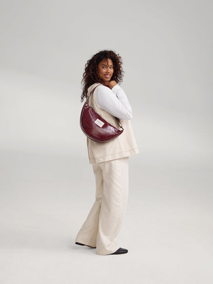 Vegan Leather Adult Fanny Pack | Burgundy