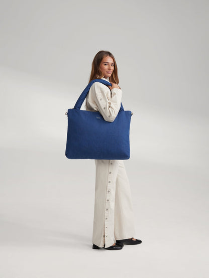 Denim Diaper Bag | Dark Blue
