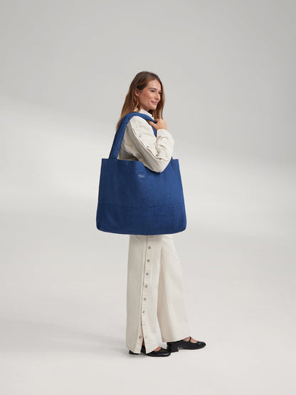 Denim Mom Bag | Dark Blue
