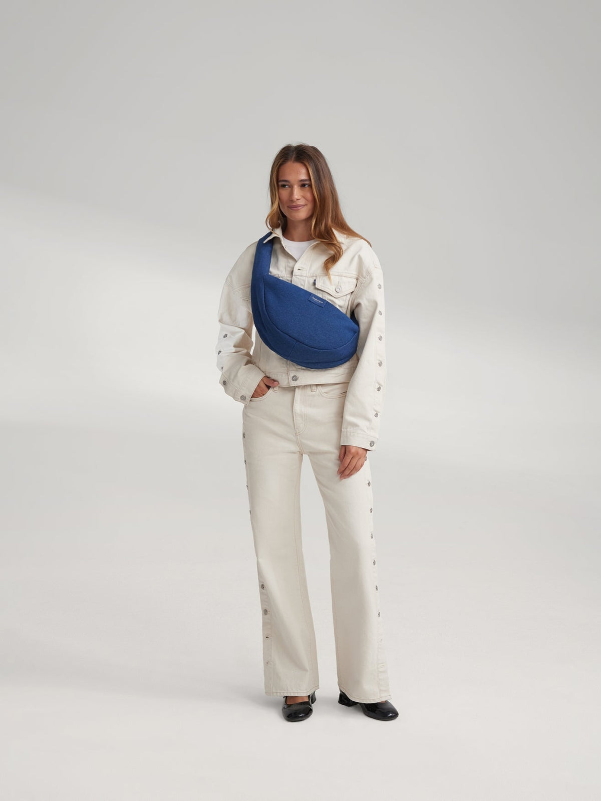 Denim Mini Cross Body Bag | Dark Blue