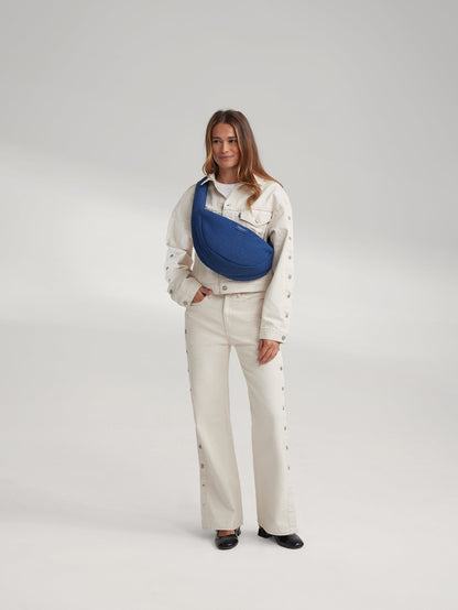 Denim Mini Cross Body Bag | Dark Blue