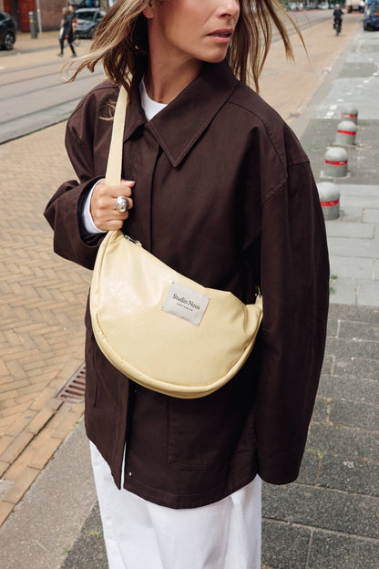 Vegan Leather Adult Fanny Pack | Butter Yellow