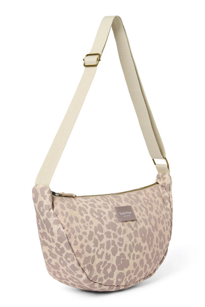 Beige Leopard Puffy Adult Fanny Pack