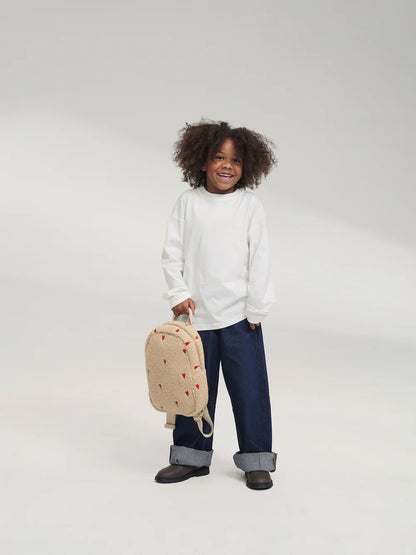 Ecru Hearts Teddy Mini Backpack