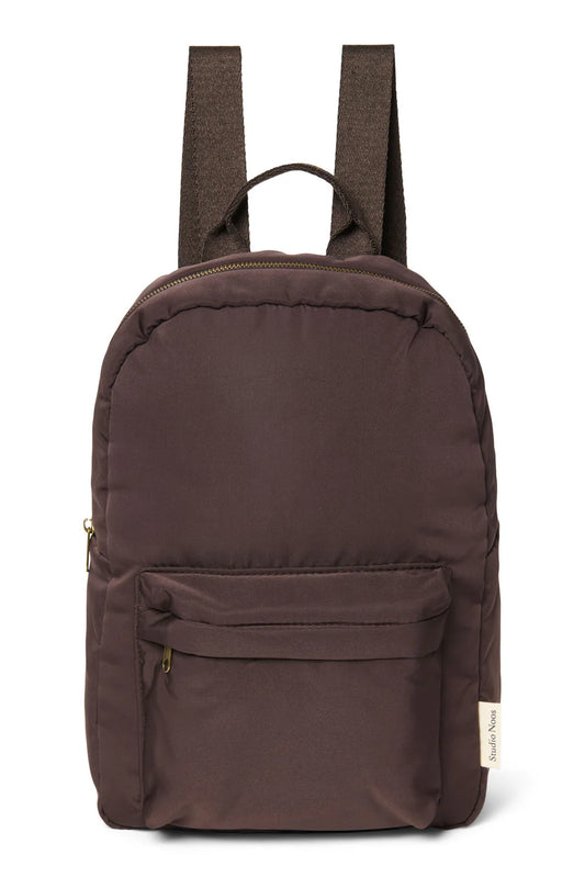 Brauner gepolsterter Midi-Rucksack