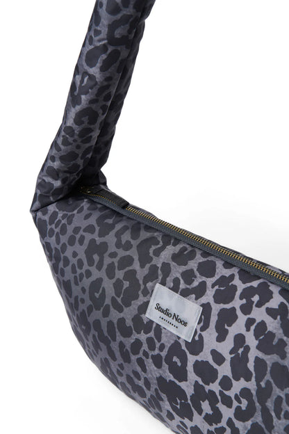 Red Leopard Puffy Mini Cross Body Bag