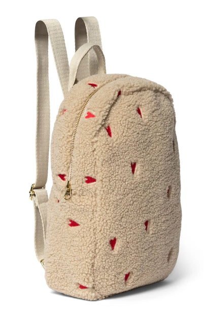 Ecru Hearts Teddy Mini Backpack