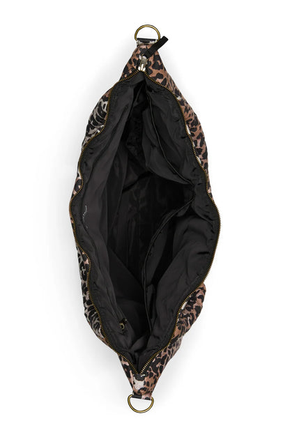 Hazel Leopard Soft Cotton Diaper Bag