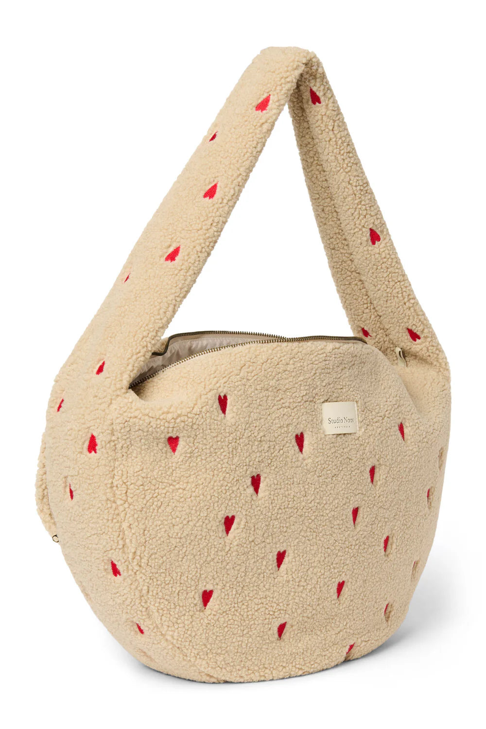 Ecru Hearts Teddy Cross Body Bag