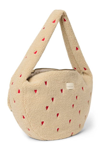 Brown Teddy Cross Body Bag