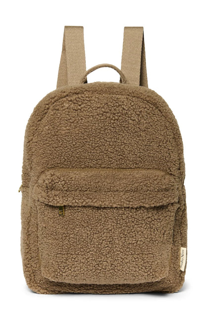 Brown Hearts Teddy Midi Backpack