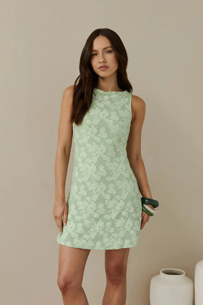 Sommergeheimnisse Minikleid Grün