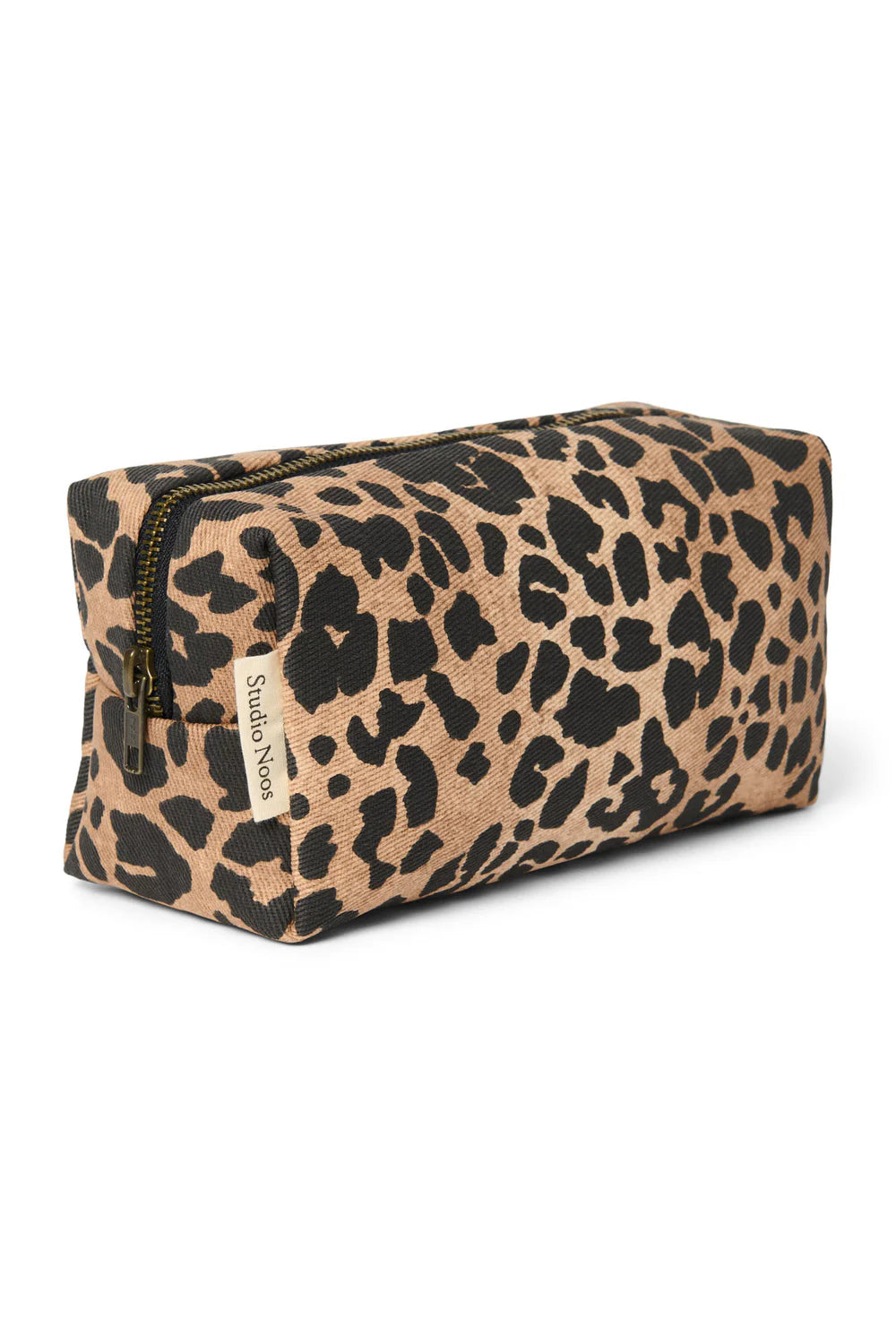 Green Leopard Cotton Pouch