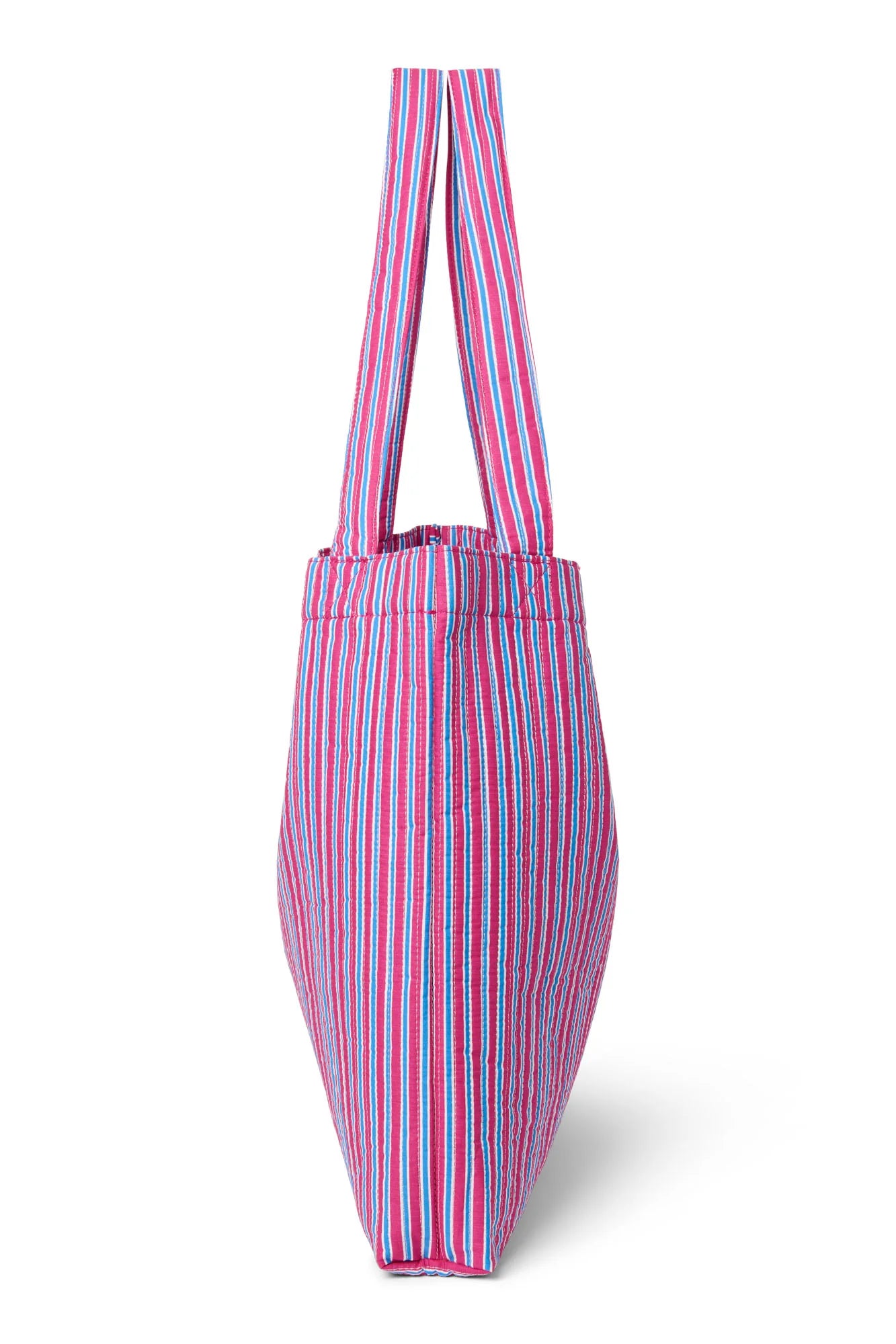 Poplin Striped Mom Bag | Butter Yellow
