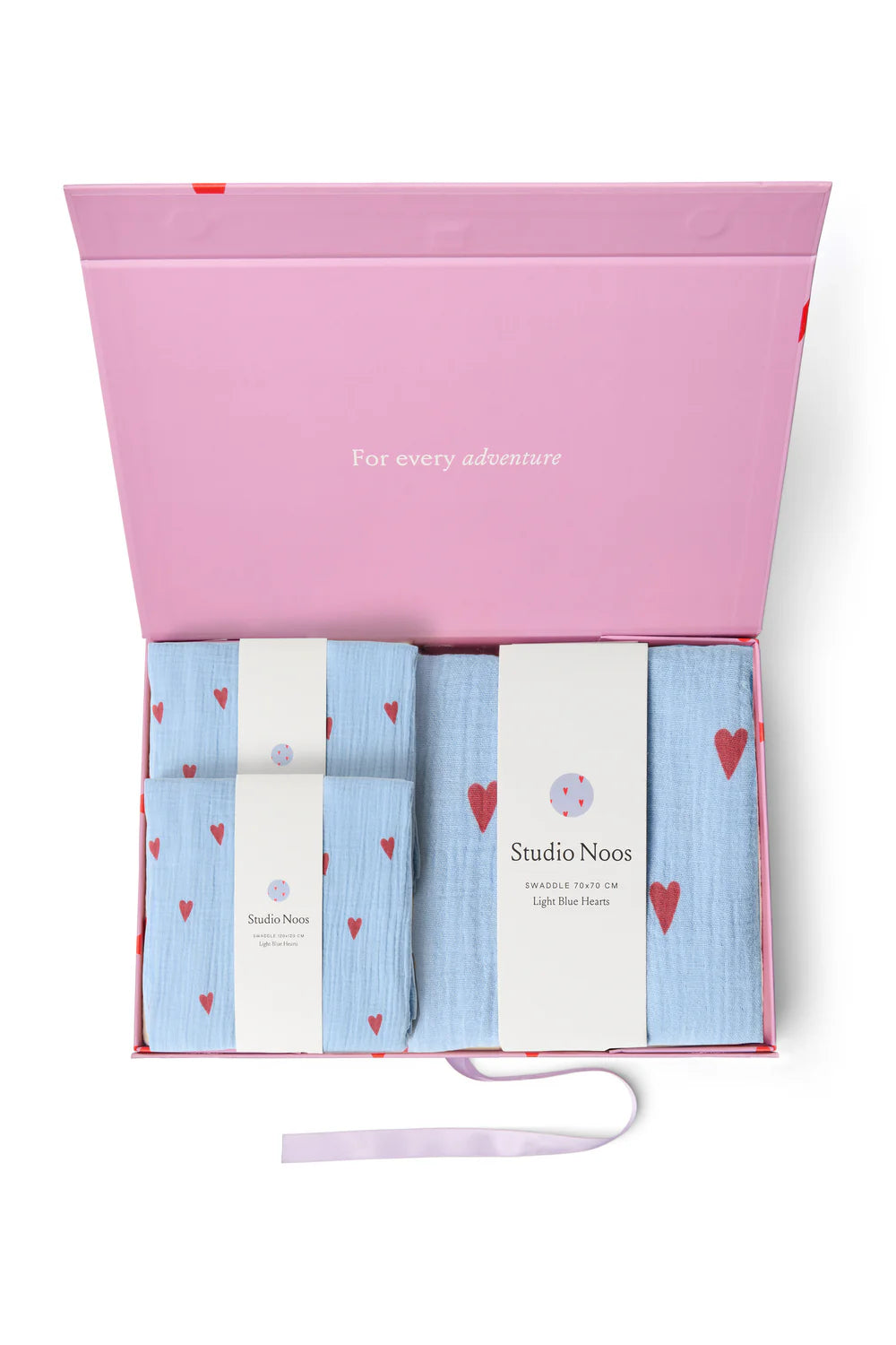 Purple Hearts Swaddle Gift Set