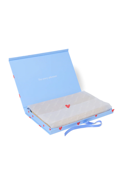 Light Blue Hearts Gift Box S
