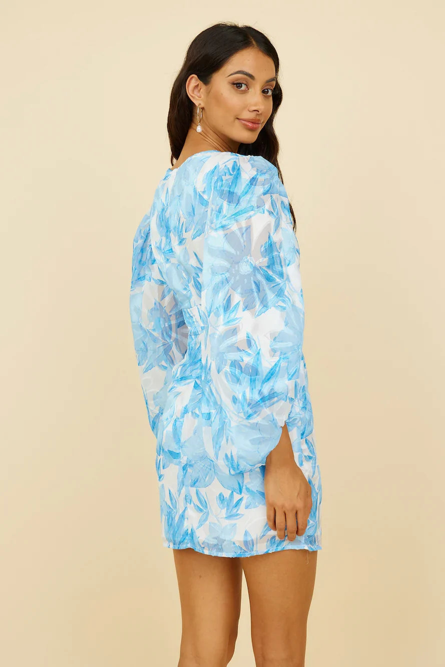 Kiss Kiss Kleid Blau