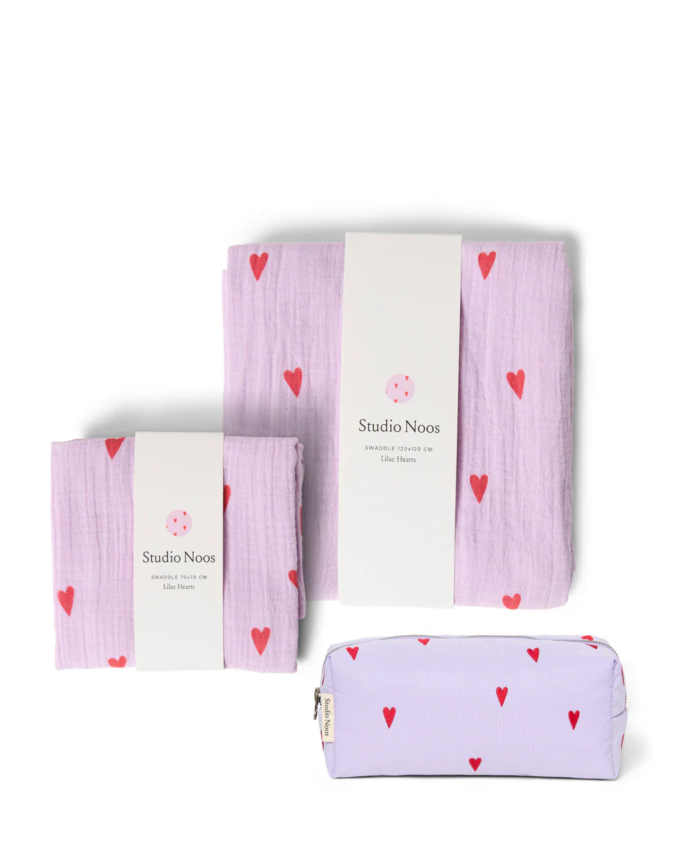 Newborn Essential Gift Set - Light Blue Hearts