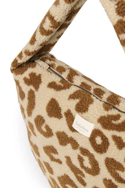 Leopard Teddy Cross Body Bag