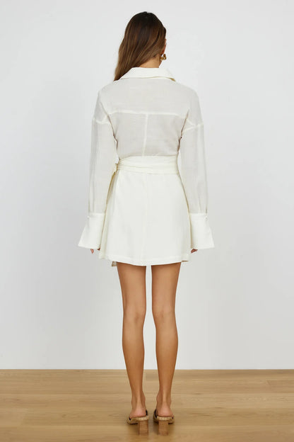Frühlingsblütenkleid Beige