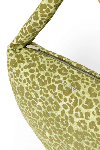 Brown Leopard Cotton Cross Body Bag