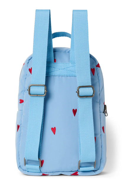 Purple Hearts Puffy Mini Backpack