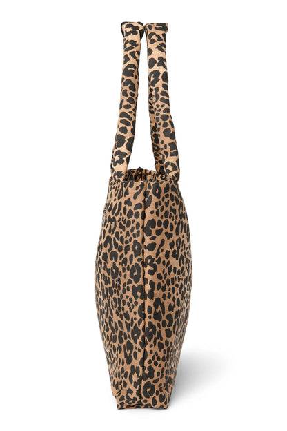 Green Leopard Cotton Mom Bag