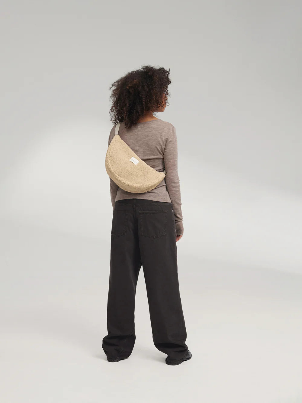 Ecru Hearts Teddy Adult Fanny Pack