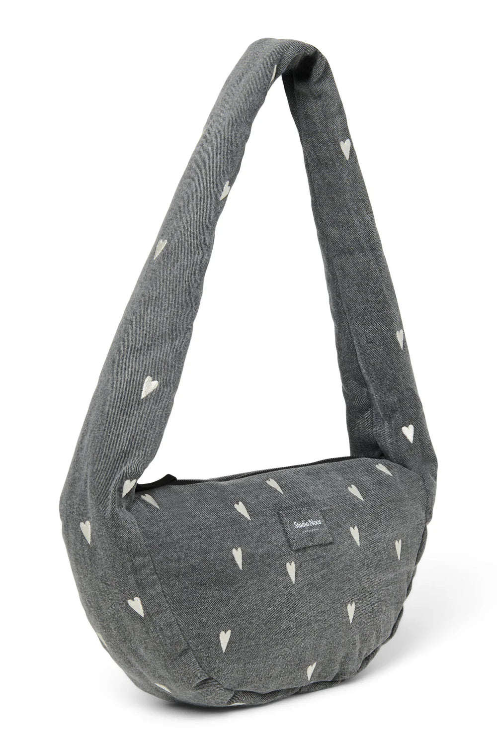 Grey Denim Mini Cross Body Bag