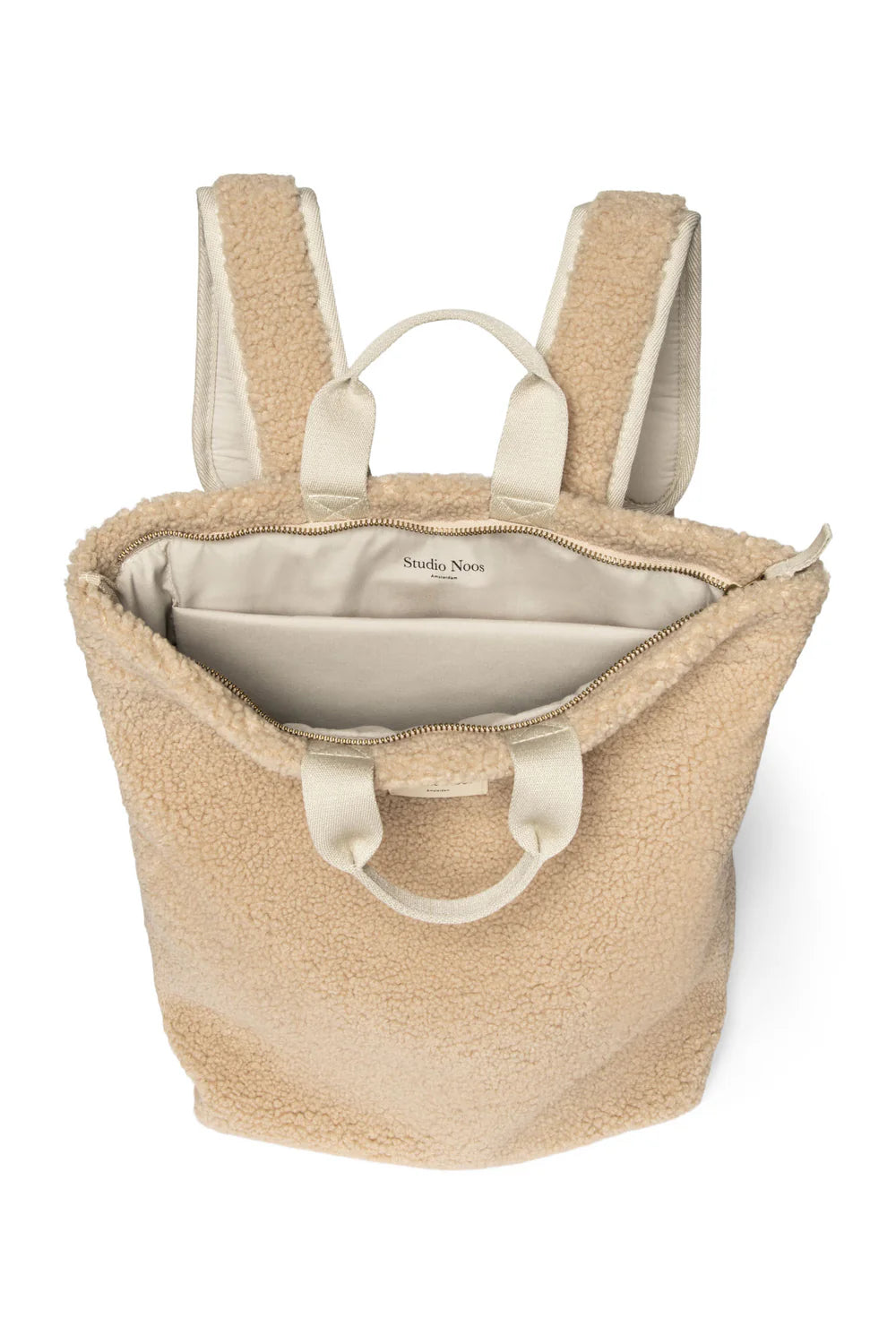 Ecru Teddy Adult Backpack