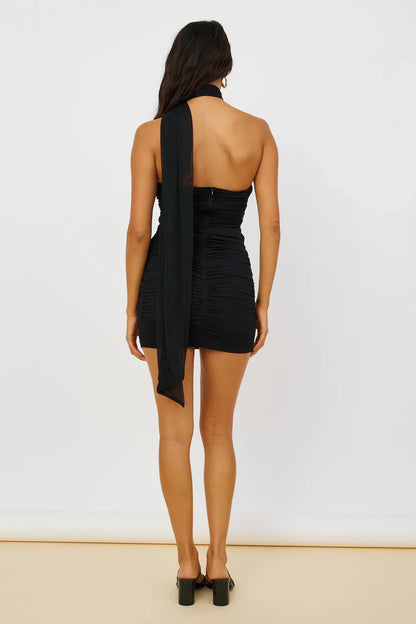 Heart Open Kleid Schwarz