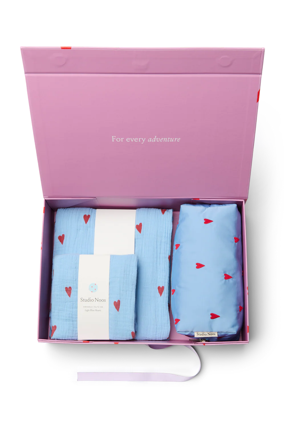 Newborn Essential Gift Set - Purple Hearts