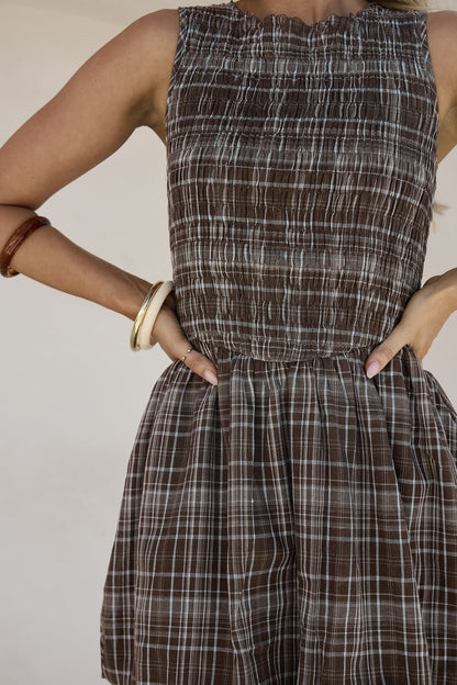 Sunrise Escapade Mini-Kleid Juno Check