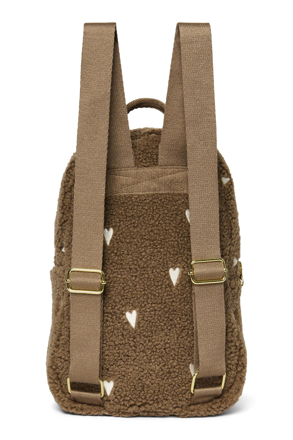 Brown Hearts Teddy Mini Backpack