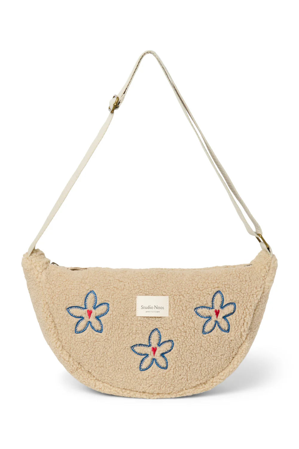 Ecru Flower Heart Teddy Adult Fanny Pack