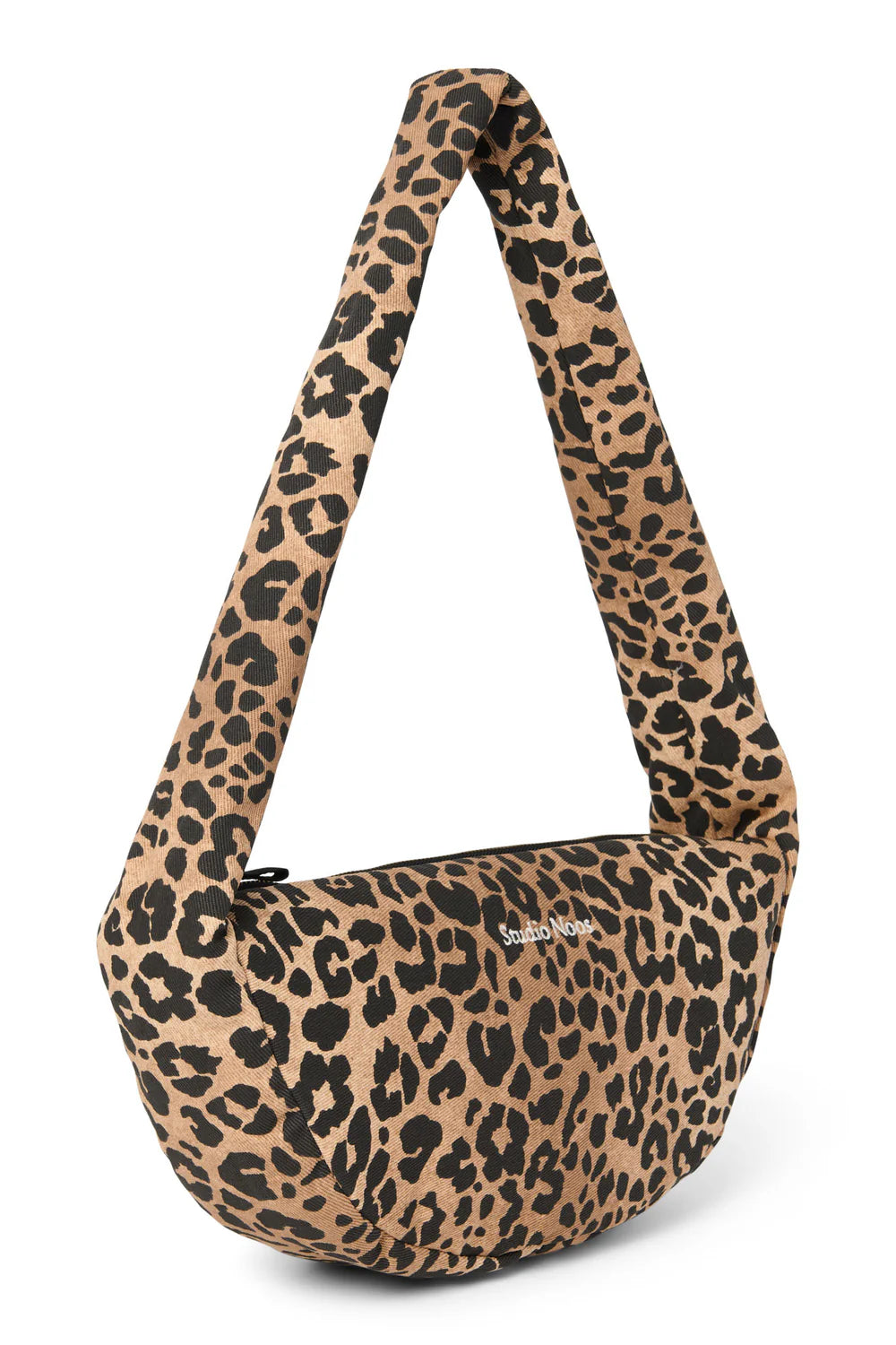 Green Leopard Cotton Mini Cross Body Bag