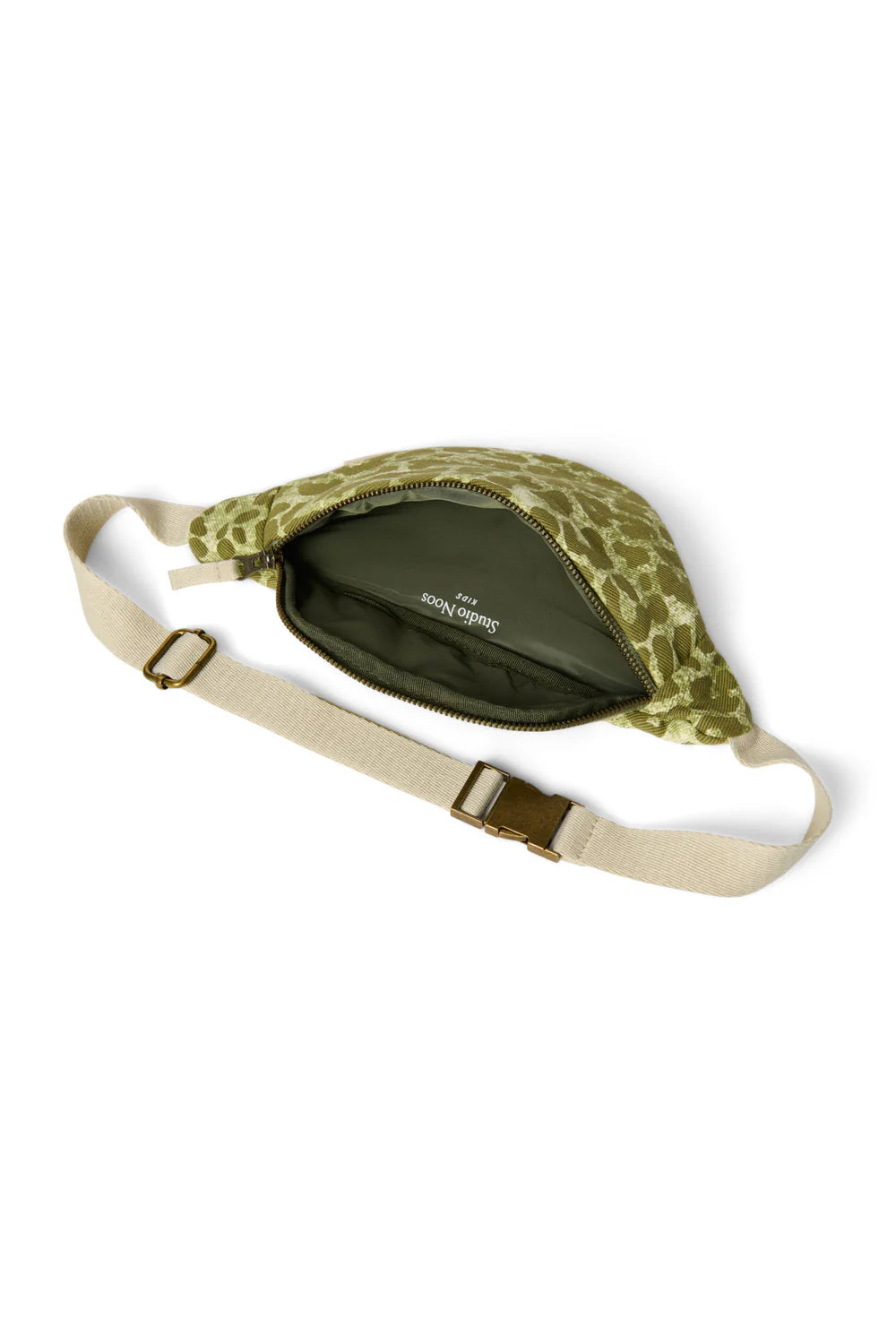 Brown Leopard Cotton Mini Fanny Pack