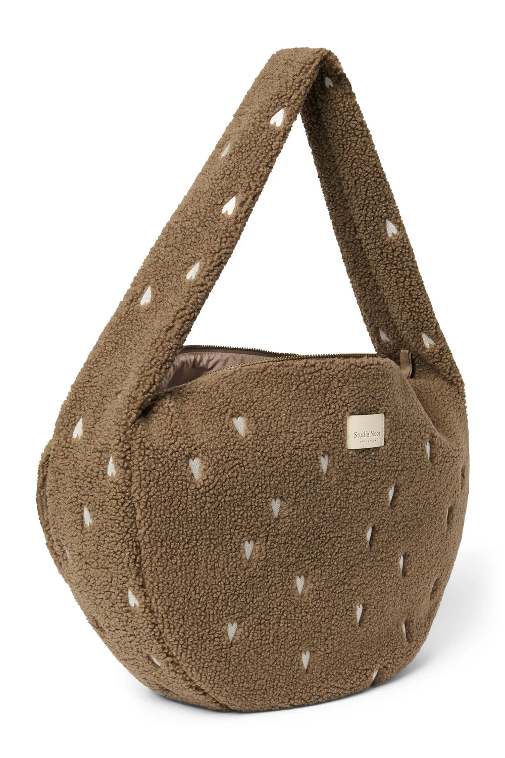 Ecru Hearts Teddy Cross Body Bag
