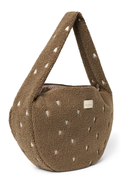 Ecru Hearts Teddy Cross Body Bag