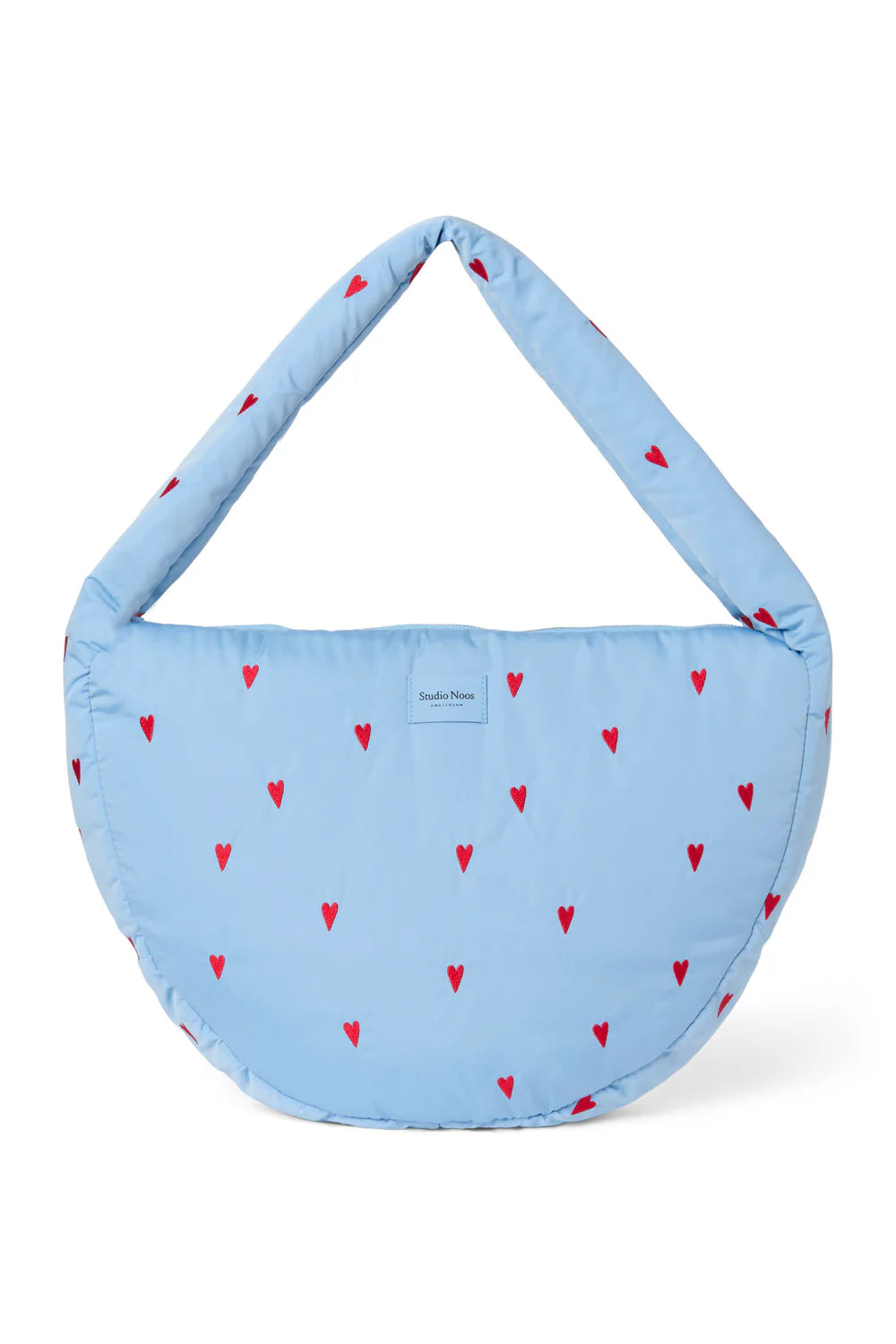 Purple Hearts Puffy Cross Body Bag