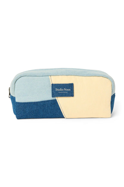 Denim Patchwork Pouch