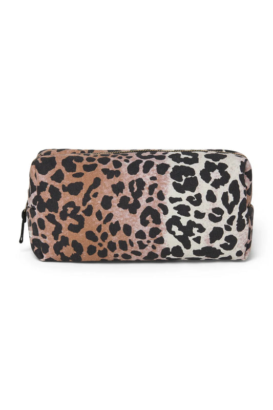 Haselnussbrauner Leopard Kuscheltasche aus Baumwolle