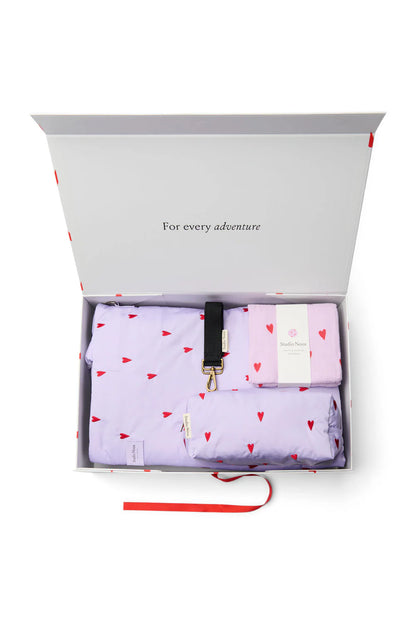 New Parents Gift Set - Purple Hearts