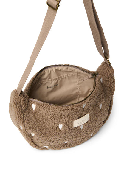 Brown Hearts Teddy Adult Fanny Pack