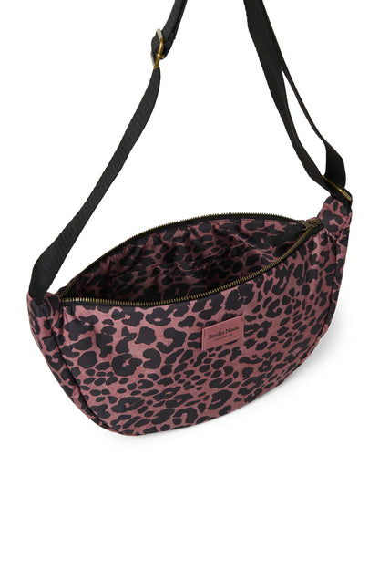Red Leopard Puffy Adult Fanny Pack