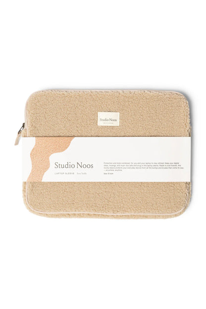 Ecru Teddy Laptop Sleeve 15 Inch