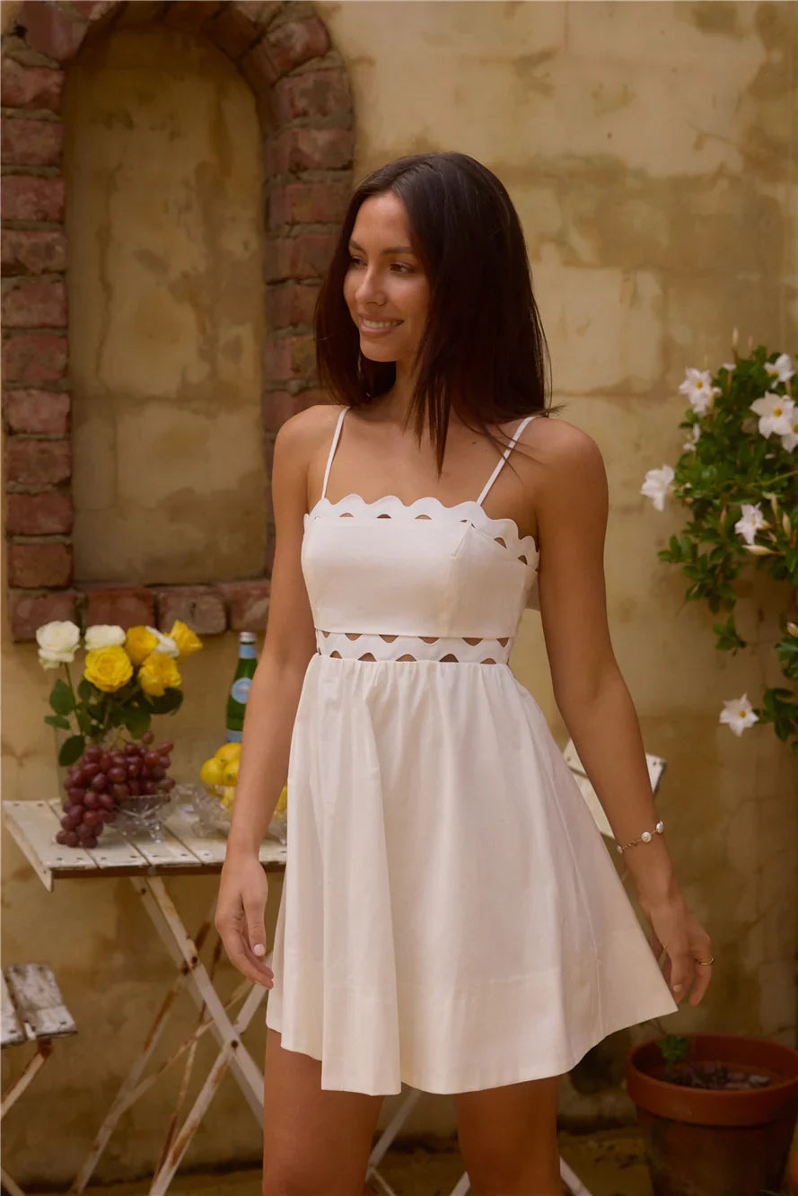 Liebstes-Freundin-Minikleid Weiß