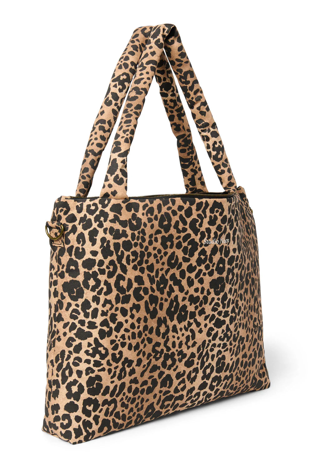 Green Leopard Cotton Diaper Bag